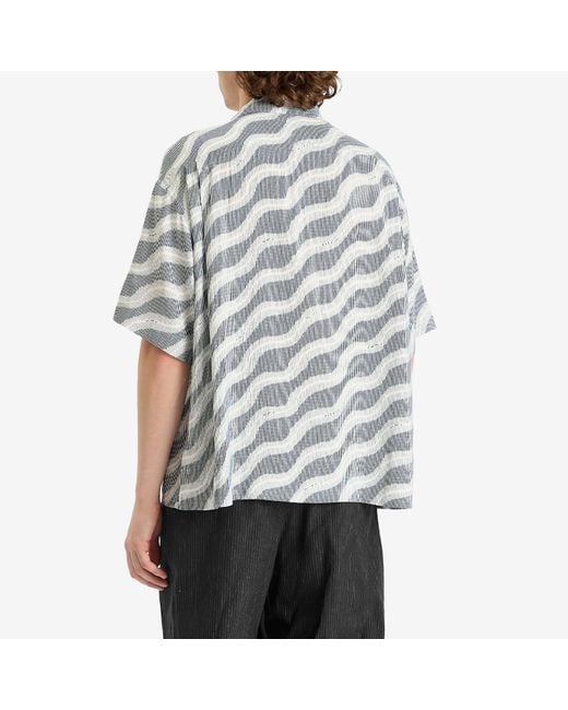 Visvim Gray Copa Silk Jacquard Vacation Shirt for men
