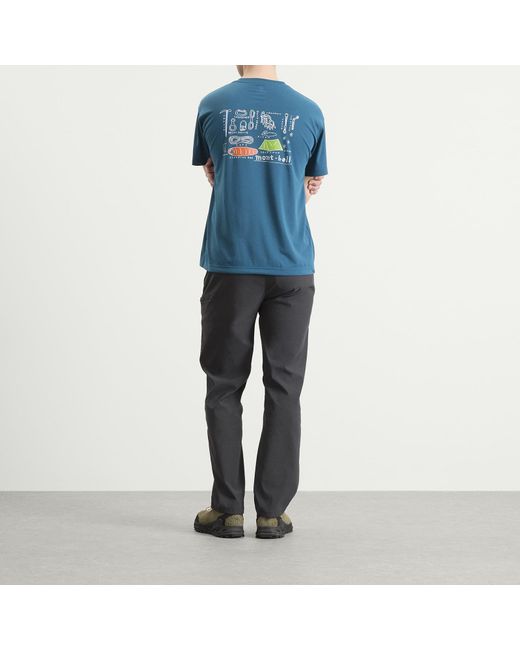 Montbell Blue Mountain Gear T-Shirt for men