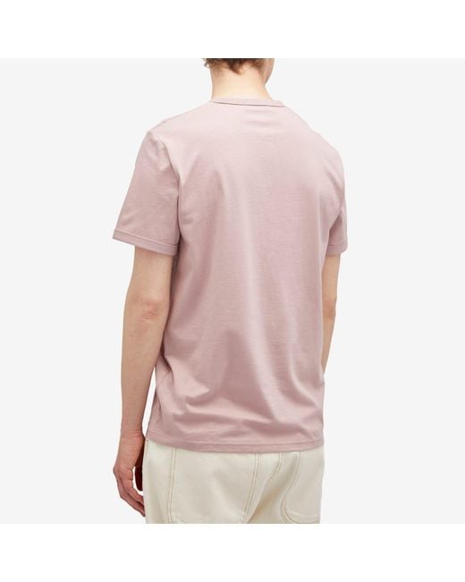 Fred Perry Pink Ringer T-Shirt for men