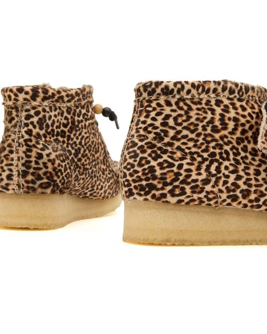 Clarks Metallic Leopard Wallabee Boot