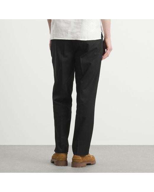 Wax London Gray Aubyn Pleated Trousers for men