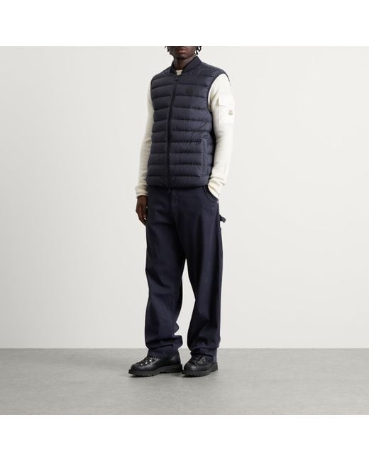 Moncler Blue Froissel Vest for men