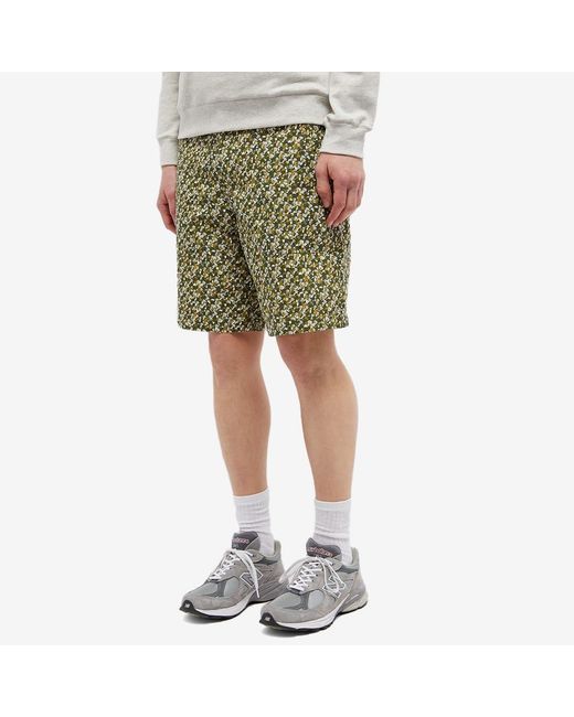 A.P.C. Green X Liberty Barry Shorts for men