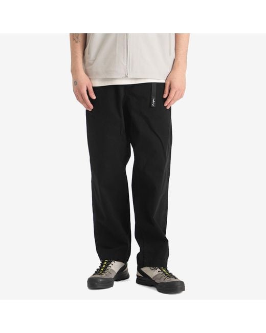 Manastash Black Flex Climber Wide Leg Pants for men