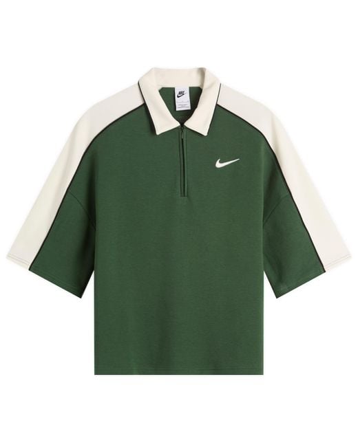 Nike Green Sports Polo Top