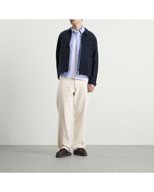 Folk Blue Signal Blouson Jacket for men