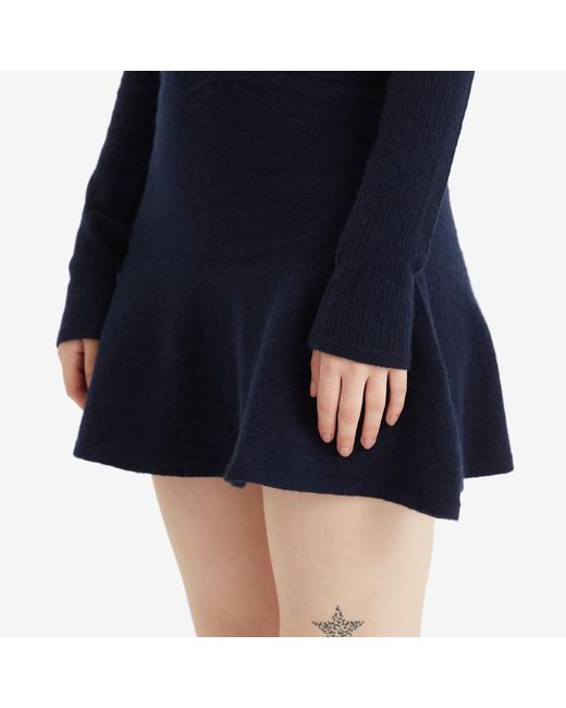 Peachy Den Blue Claudine Knit Dress