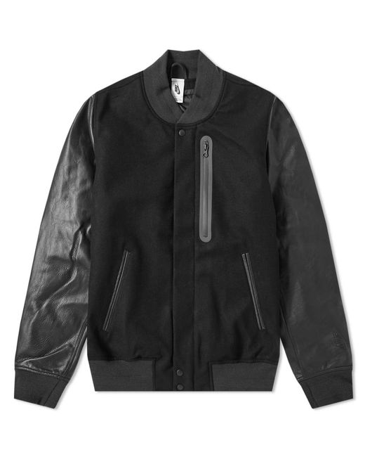 Nike Wool Nikelab Essentials Destroyer Jacket in Black for Men | Lyst  Australia