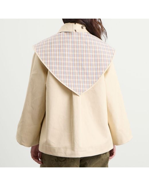 Damson Madder Natural Jerry Reversible Crop Trench Coat