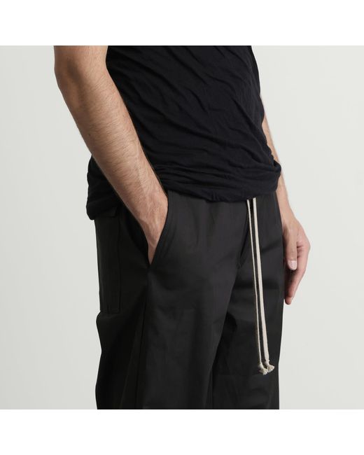 Rick Owens Black Dietrich Drawstring Pant for men