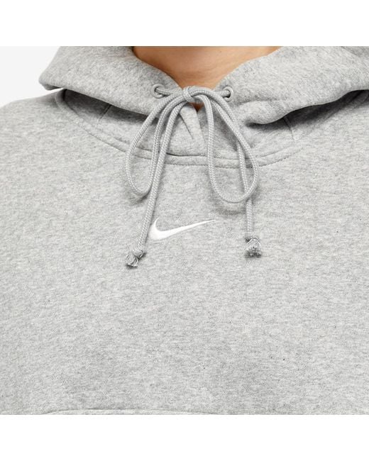 Nike Sportswear Phoenix Fleece Oversized Pullover Hoodie in Grey