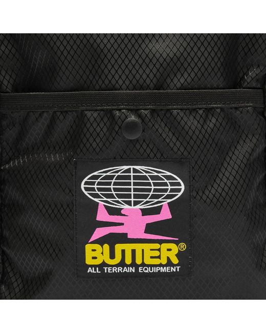 Butter Goods Black Terrain Riptstop Side Bag for men