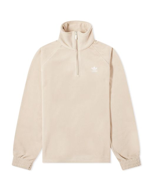 Adidas Natural Neutral Court 1/4 Zip Track Top