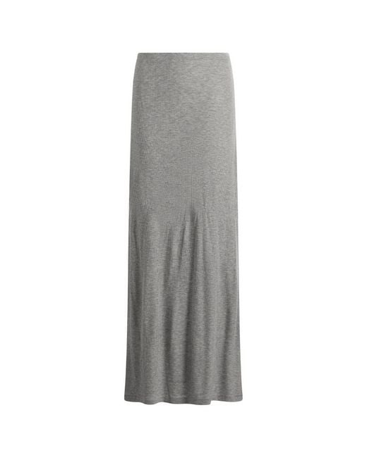 Samsøe & Samsøe Gray Sadou Jersey Maxi Skirt