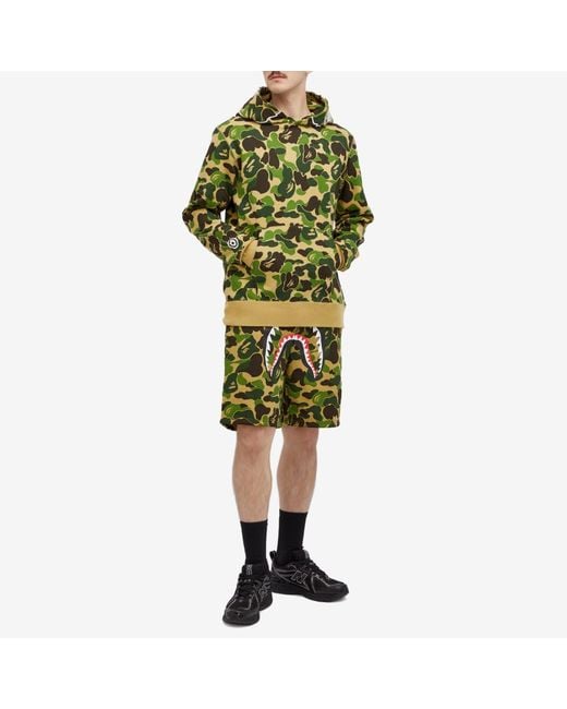 A Bathing Ape Green Abc Camo 2Nd Ape Pullover Hoodie for men