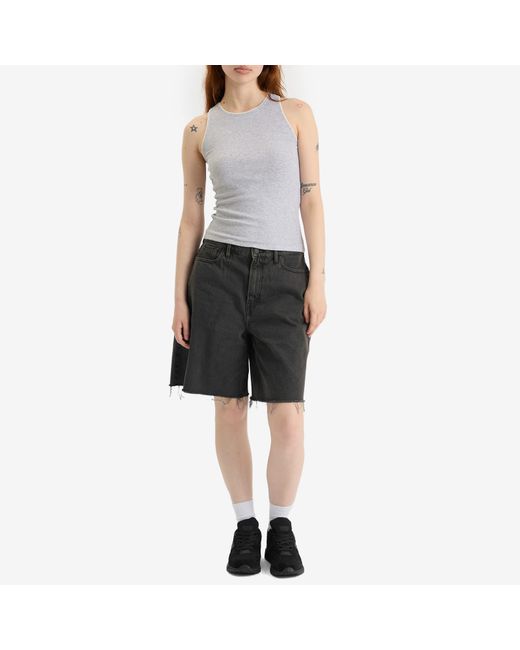 GOOD AMERICAN Black Good Extreme Barrel Shorts