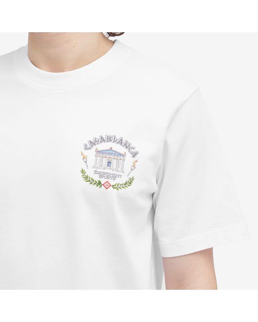 Casablanca White T-Shirt for men