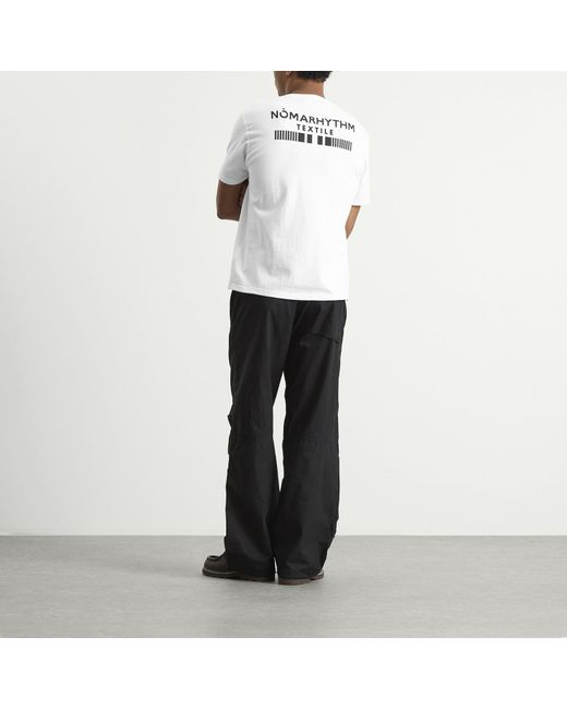 Nomarythm Textile White Icon Logo T-Shirt for men