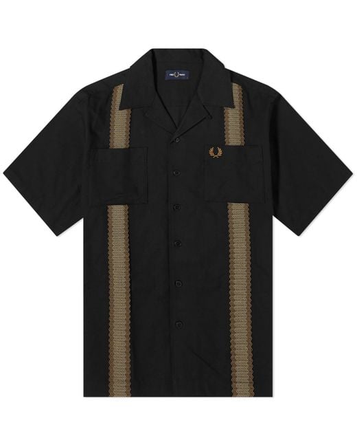 Fred Perry Black Tape Short Sleeve Vacation Shirt for men