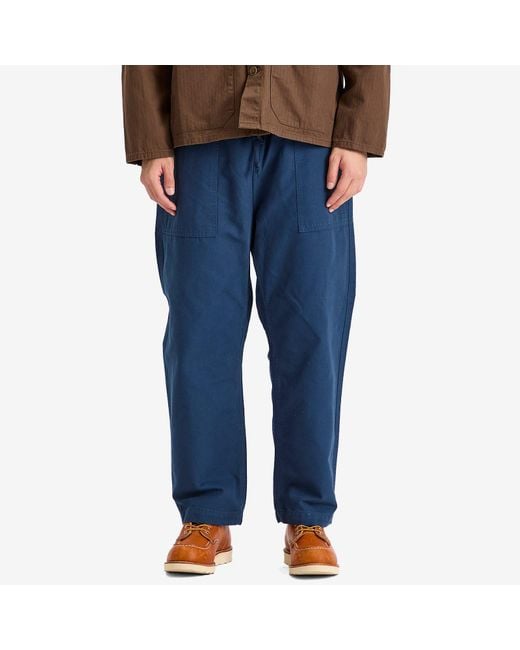 Service Works Blue Canvas Chef Pant for men