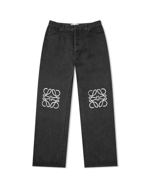 Loewe Gray Anagram Jeans for men