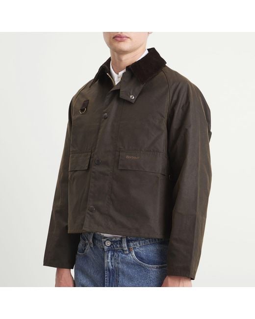 Barbour Black Sl Spey Wax Jacket for men