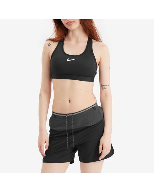 Nike Black Swoosh Sports Bra