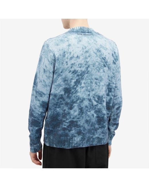Acne Blue Acid Summer Tie Dye Jumper for men