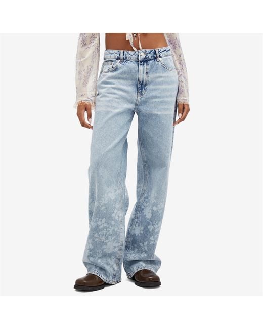 Holzweiler Blue Flower Print Jeans