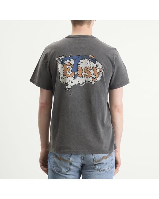 Nudie Jeans Gray Roy Easy Cloud T-Shirt for men