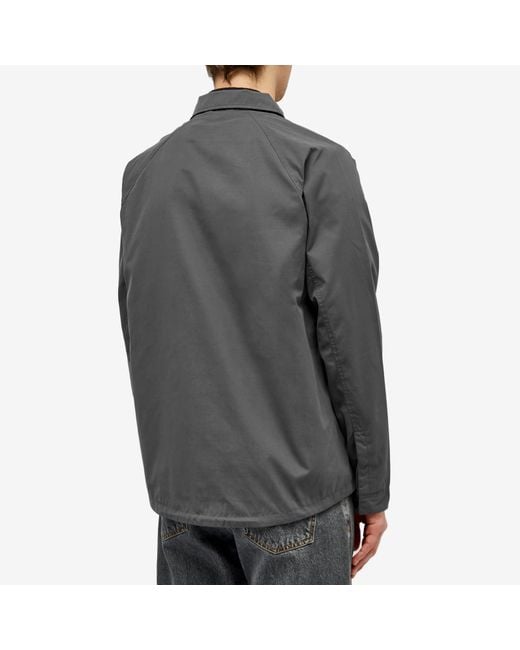 Fred Perry Gray Utility Overshirt for men