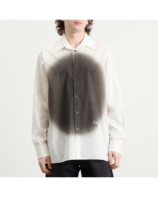 Maison Margiela Gray Mm6 Sprat Print Shirt for men