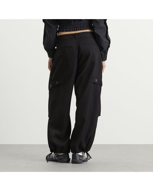 Y-3 Black Button Cargo Pant
