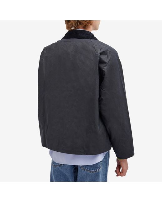 Barbour Transport Wax Jacket in Black for Men | Lyst Barbour Transport Wax Jacket in Black for Men | Lyst