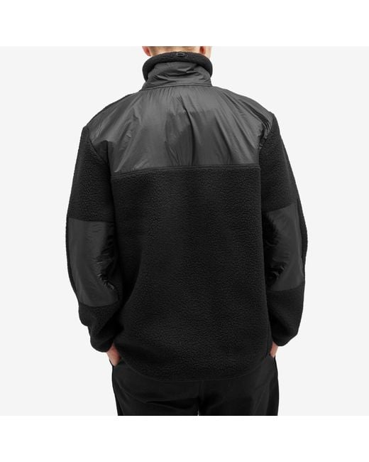 Rains Black Yermo Fleece Jacket for men