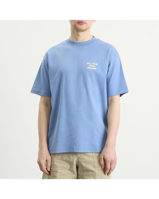 Drole de Monsieur Blue The Slogan T-Shirt for men