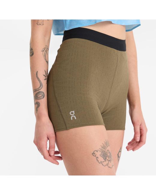 On Shoes Green X Pleasures X The Loop Short Tights