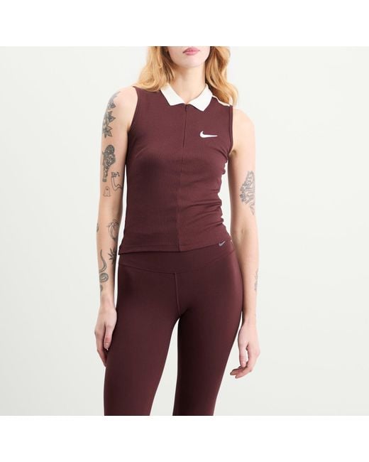 Nike Purple Sports Fitted Tank