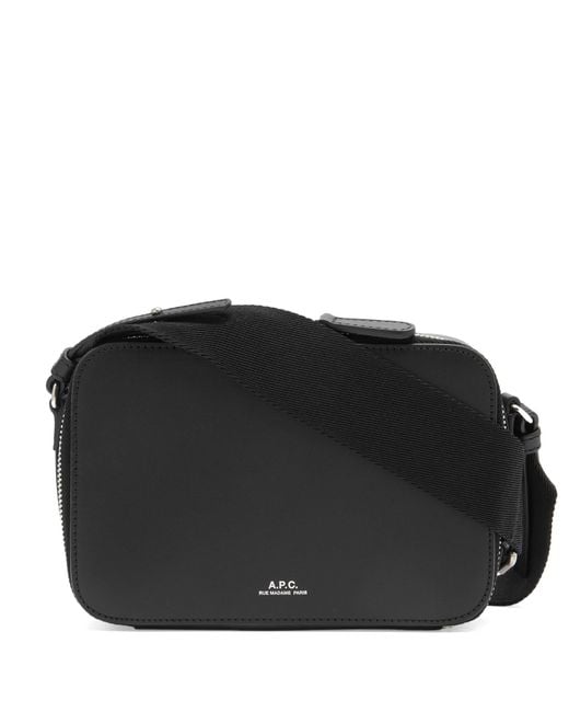A.P.C. Black Soho Camera Bag for men