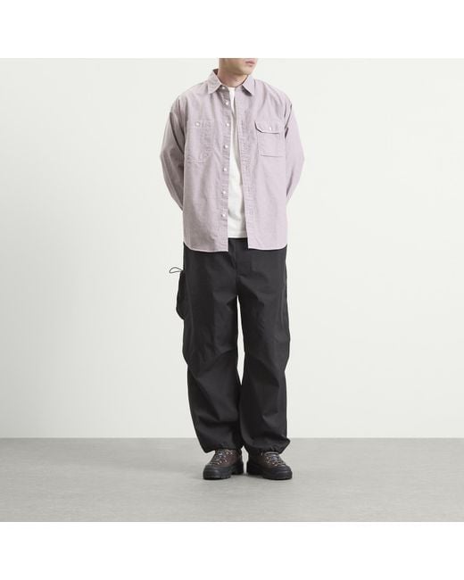 FRIZMWORKS Gray 1920S Oxford Work Shirt for men