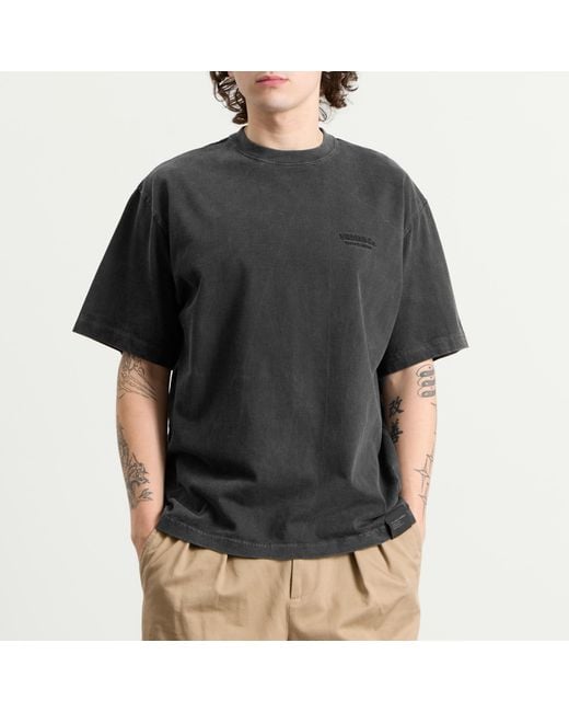 Neighborhood Black Pigment Dyed Logo T-Shirt for men
