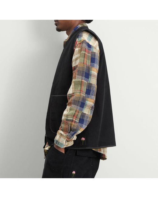 Kardo Black Cord Gilet for men