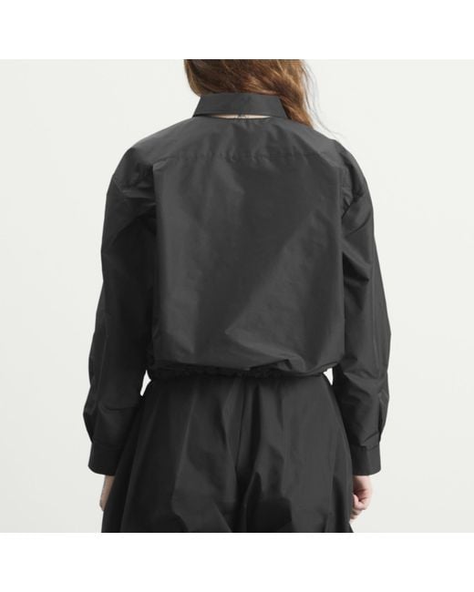 Jil Sander Black Voluminous Short Jacket