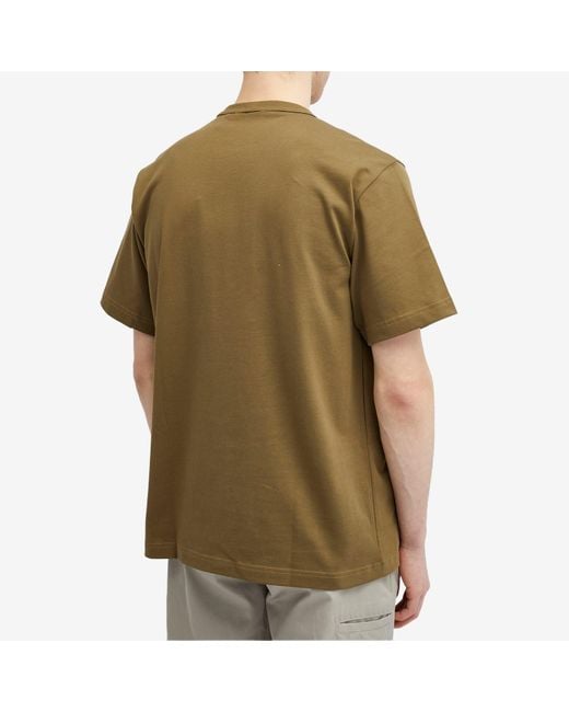 Helmut Lang Green Outer Space T-Shirt for men