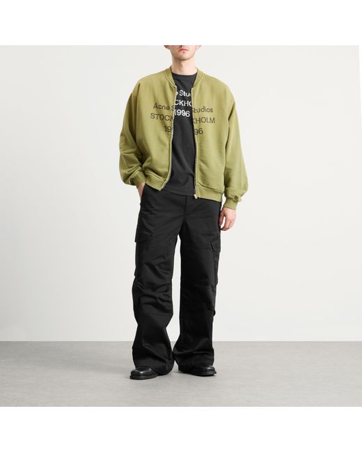 Acne Green Fiah U Zip 1996 Bomber Jacket for men