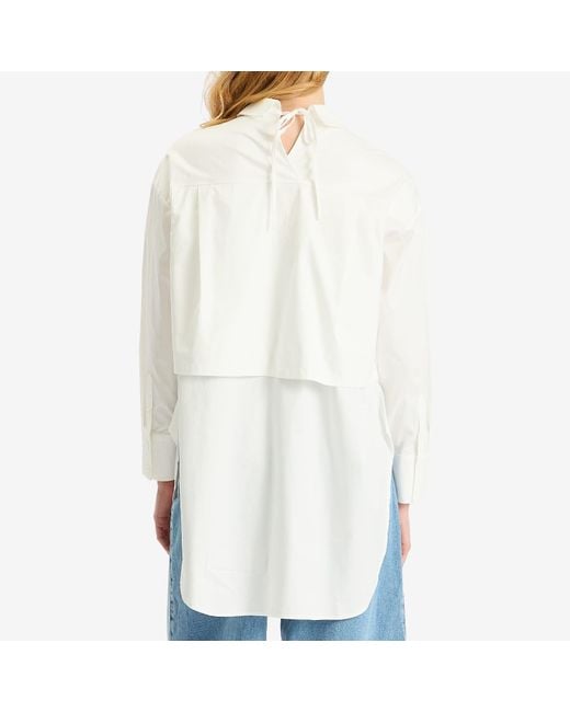 Stel White Double Layer Poplin Shirt