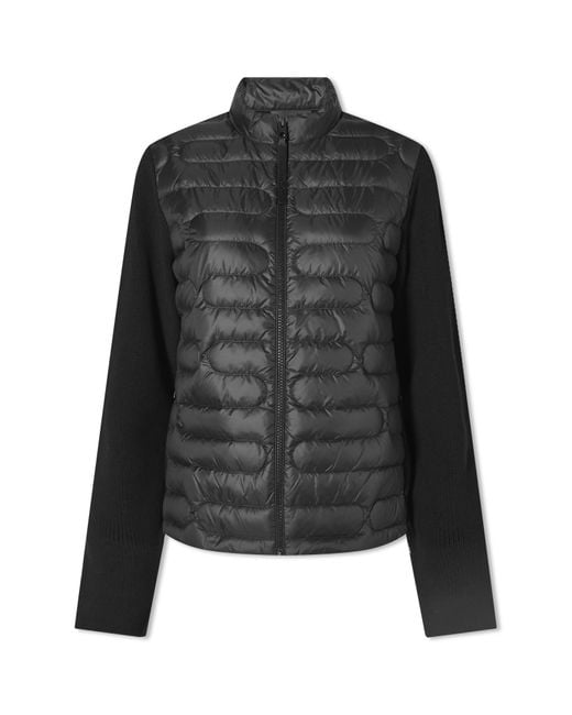 Moncler Black Padded Cardigan Jacket