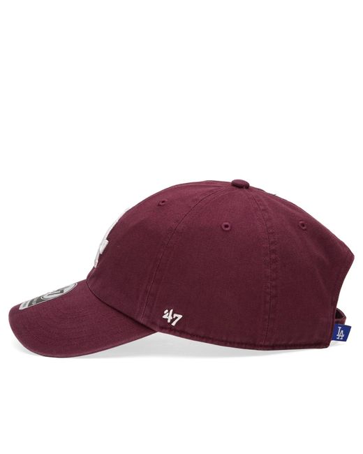 '47 Purple 47 La Dodgers Clean Up Cap