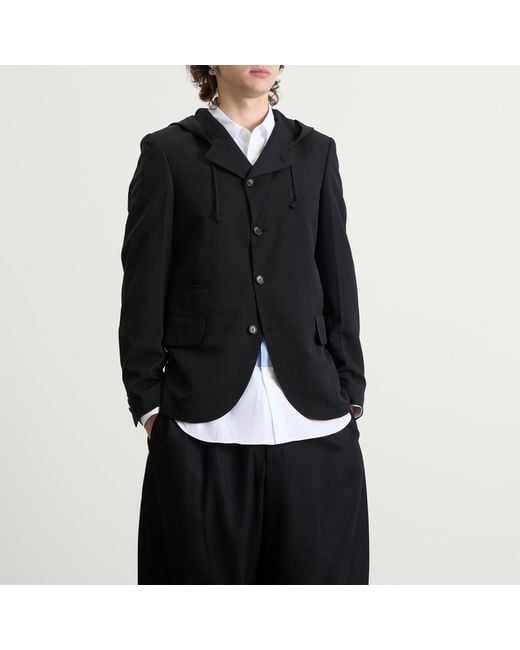 Comme des Garçons Black Comme Des Garçons Hooded Blazer for men