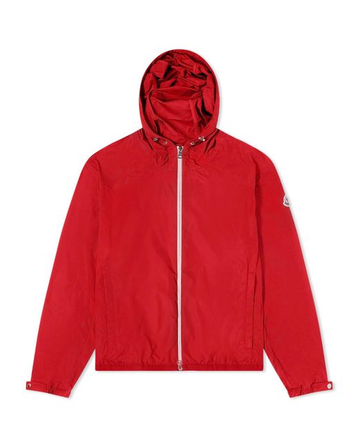 Moncler Red Clapier Soft Nylon Jacket for men